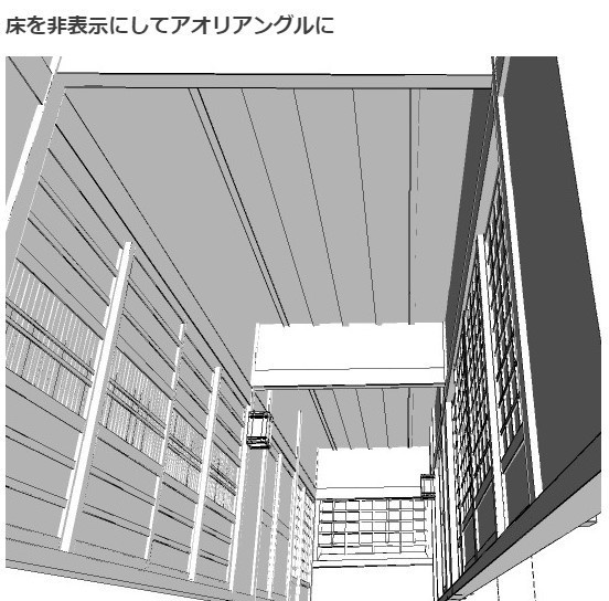 コミスタ・クリスタ用_和風廊下3D素材