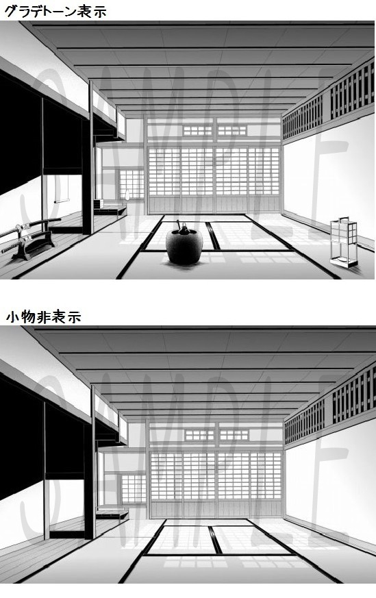 コミスタ・クリスタ用_背景素材・和室05