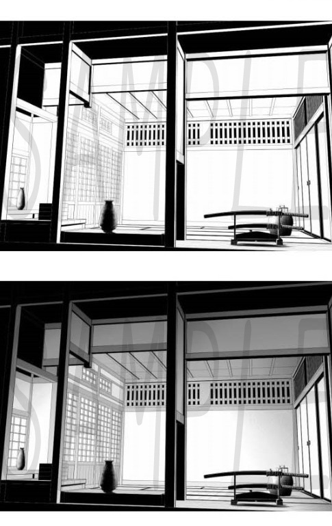 コミスタ・クリスタ用_背景素材・和室06