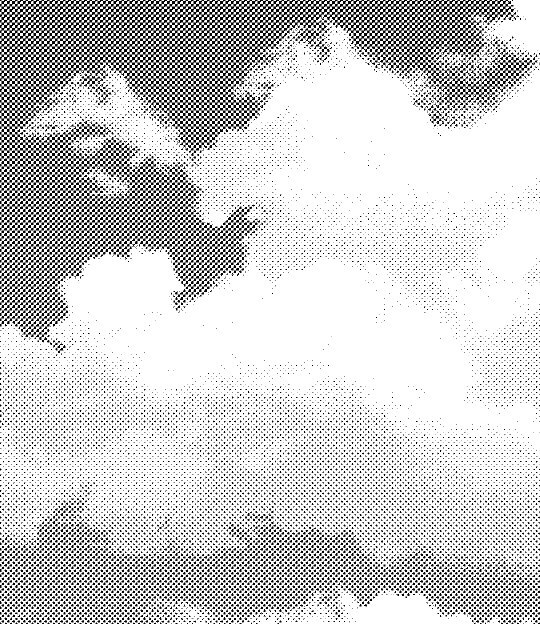 コミスタ・クリスタ用トーン素材_入道雲4種セット+太陽