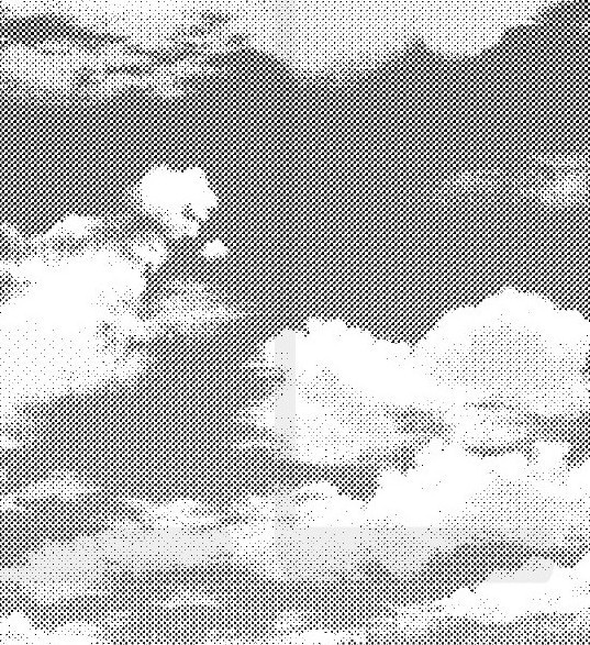 コミスタ・クリスタ用トーン素材_入道雲4種セット+太陽