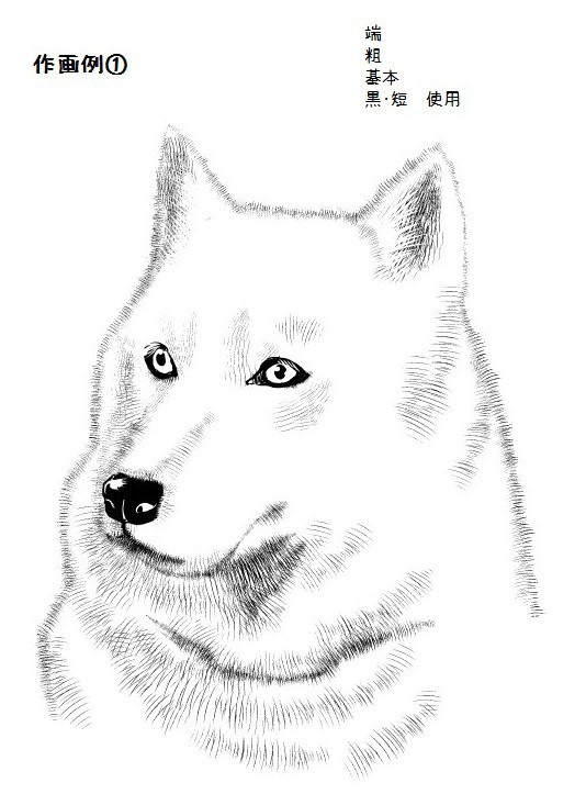 コミスタ・クリスタ用ブラシ素材_毛・短毛6種