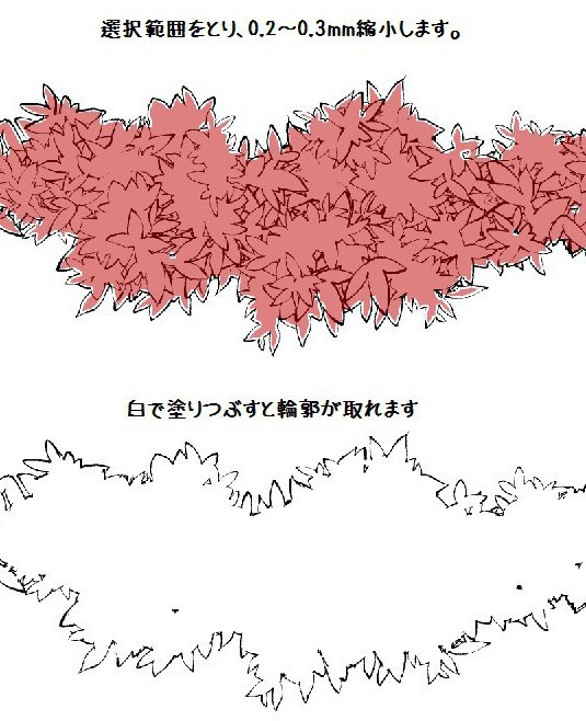 コミスタ・クリスタ用ブラシ素材_葉6種セット