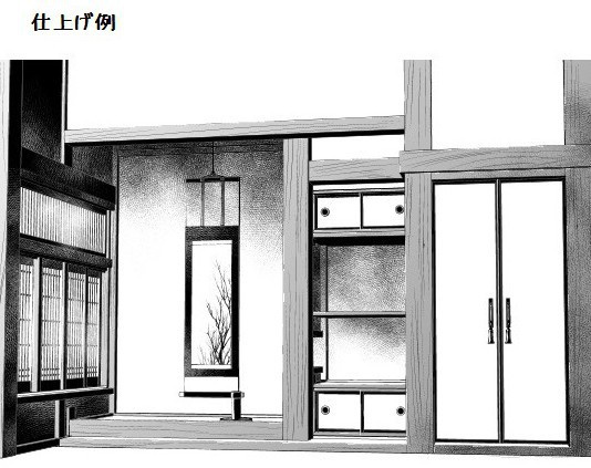 コミスタ・クリスタ用3D素材_床の間7種×2