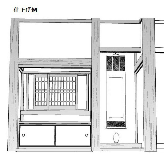 コミスタ・クリスタ用3D素材_床の間7種×2