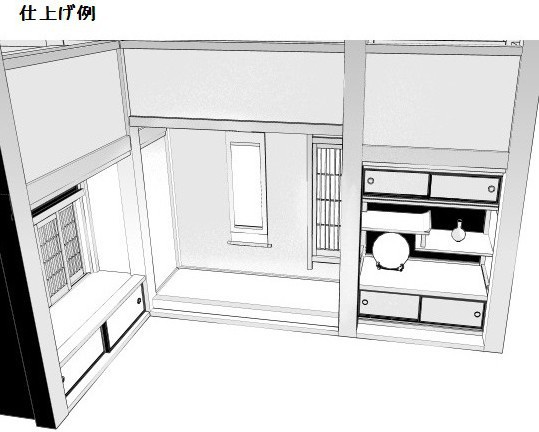 コミスタ・クリスタ用3D素材_床の間7種×2