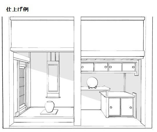 コミスタ・クリスタ用3D素材_床の間7種×2