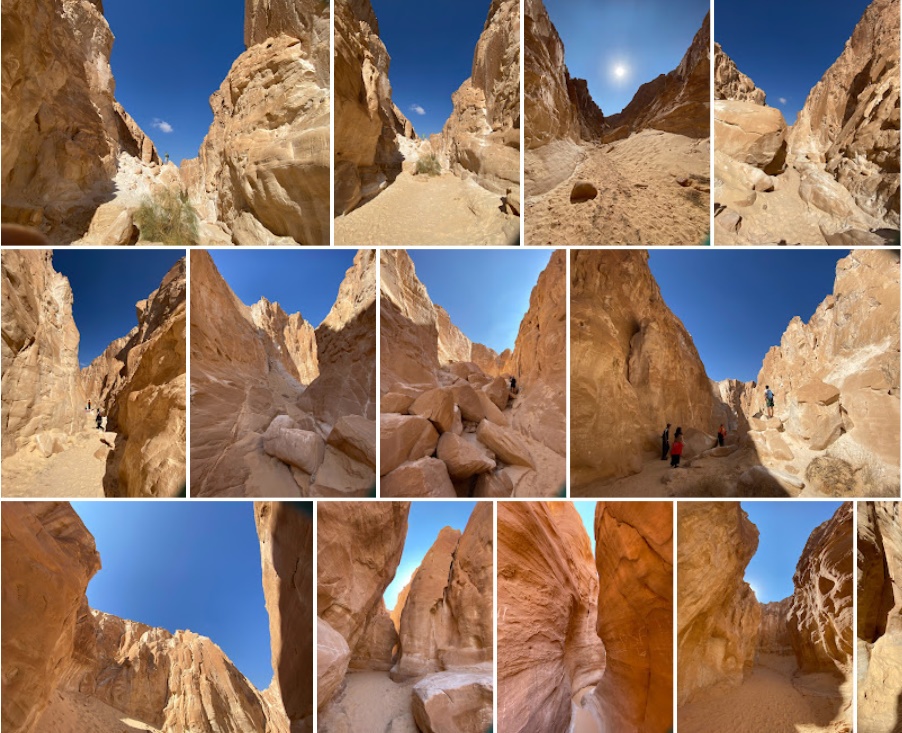 砂漠の渓谷:無料写真素材