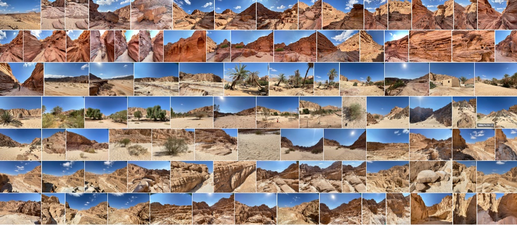 砂漠の渓谷:無料写真素材