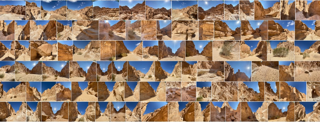 砂漠の渓谷:無料写真素材