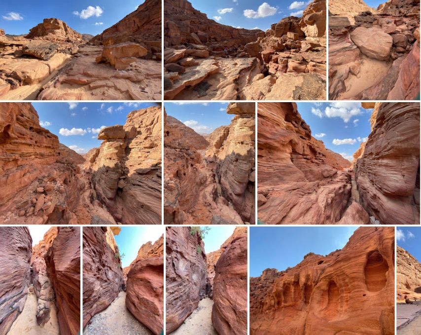 砂漠の渓谷:無料写真素材