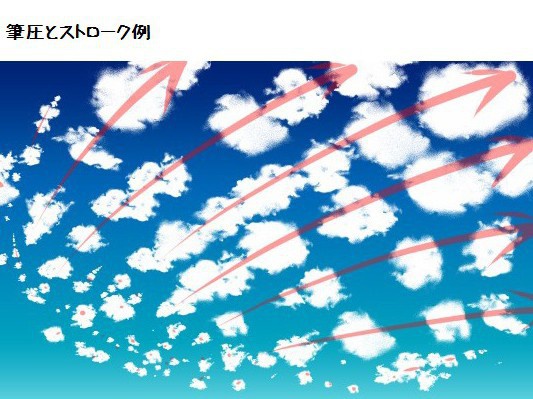 コミスタ・クリスタ用ブラシ素材_雲6種セット