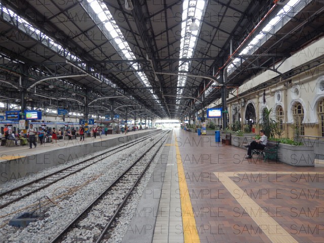 写真素材_英国アラブ風・鉄道駅