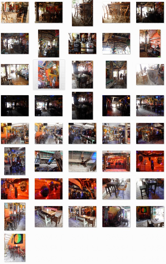 写真素材_浜辺の酒場