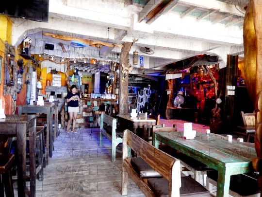 写真素材_浜辺の酒場