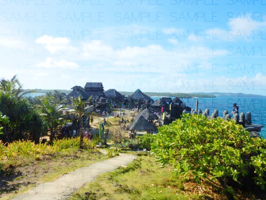 写真素材_首長の村落