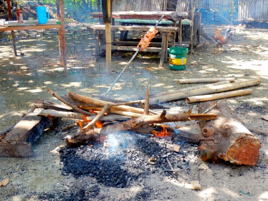 写真素材_アジアの貧村