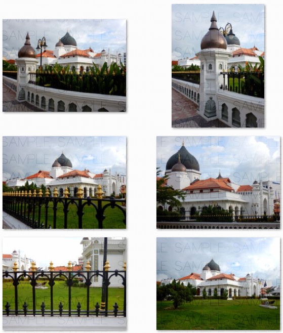 オレンジ屋根のモスク・写真素材集