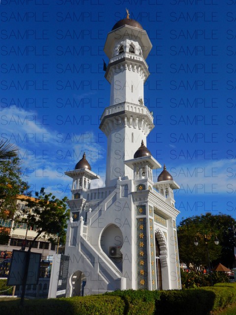 オレンジ屋根のモスク・写真素材集