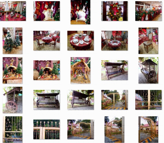 クリスマスの館:写真素材