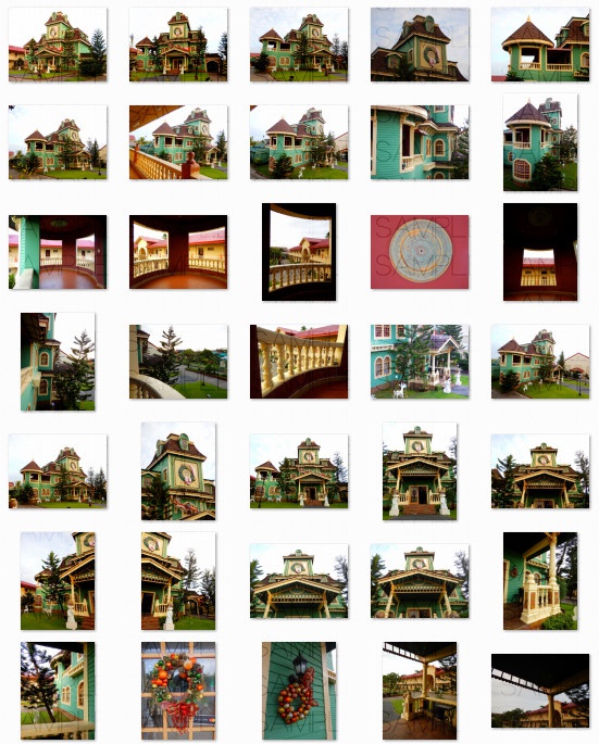 クリスマスの館:写真素材