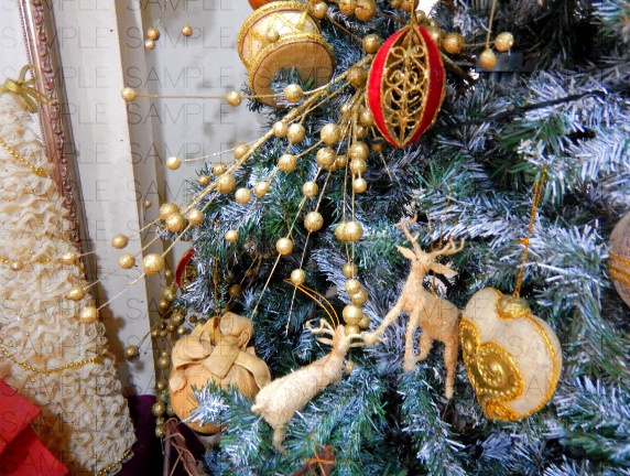 クリスマスの館:写真素材