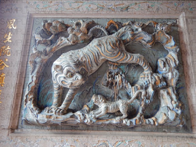 絢爛の中華寺・写真素材