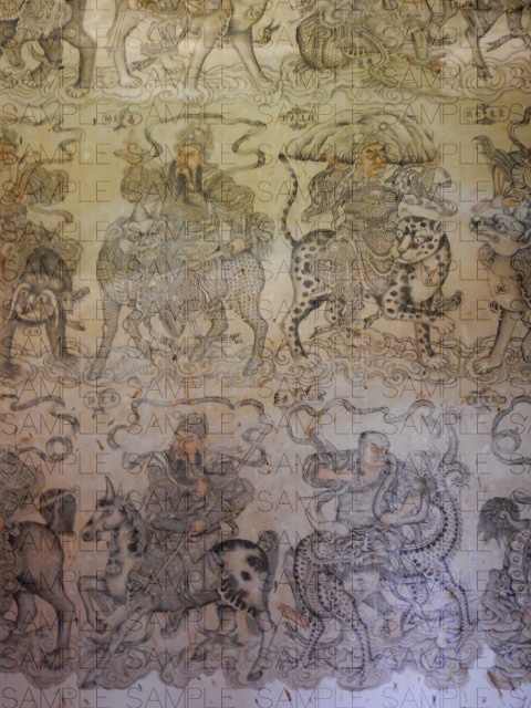 絢爛の中華寺・写真素材