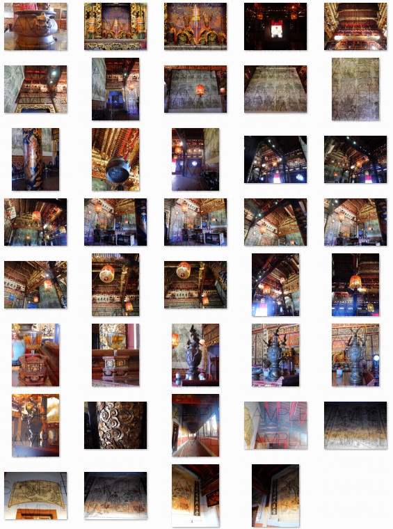 絢爛の中華寺・写真素材