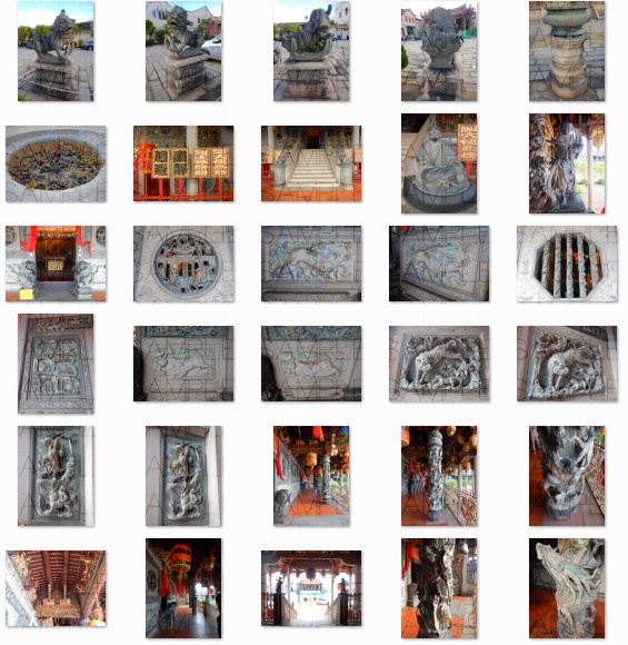 絢爛の中華寺・写真素材