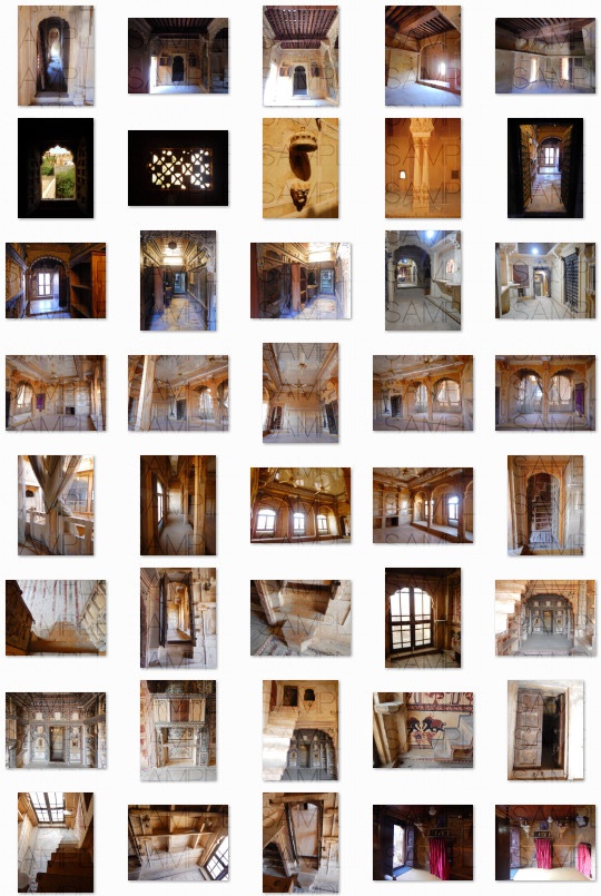 砂漠の貴族邸:写真素材集