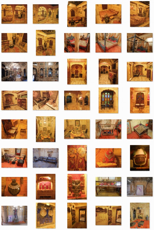 砂漠の貴族邸:写真素材集