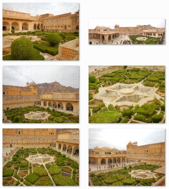 山岳の城塞郡:写真素材集