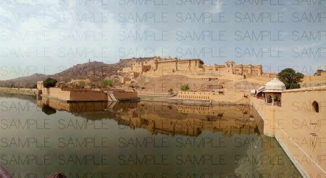 山岳の城塞郡:写真素材集