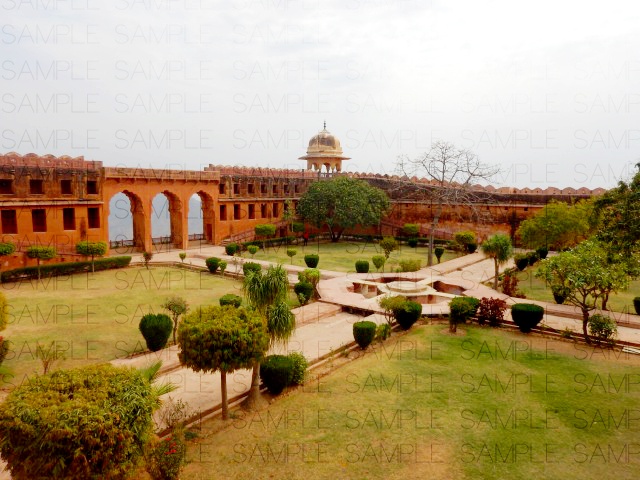 山岳の城塞郡:写真素材集