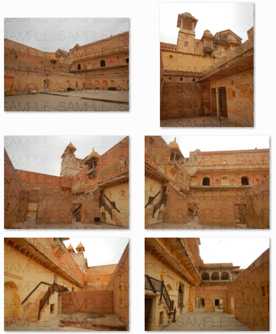 山岳の城塞郡:写真素材集