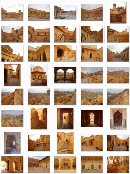 山岳の城塞郡:写真素材集