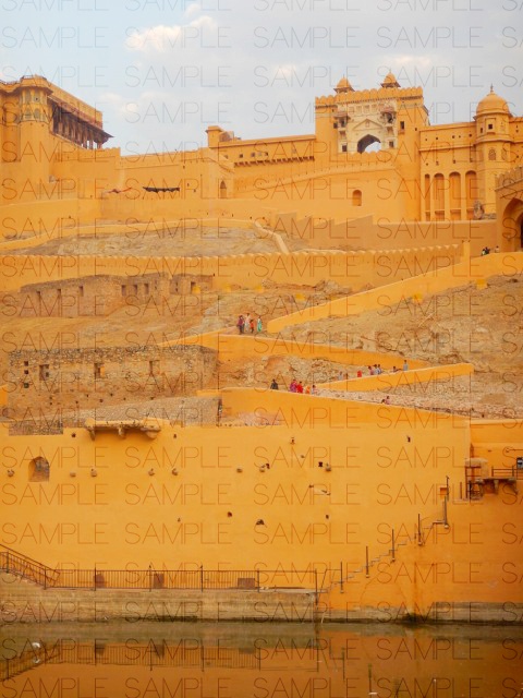 山岳の城塞郡:写真素材集