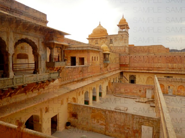 山岳の城塞郡:写真素材集