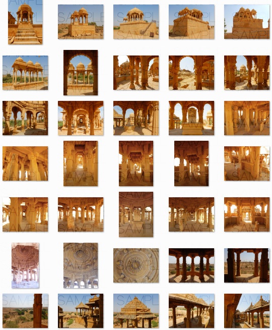 マハラジャの墓地:写真素材集