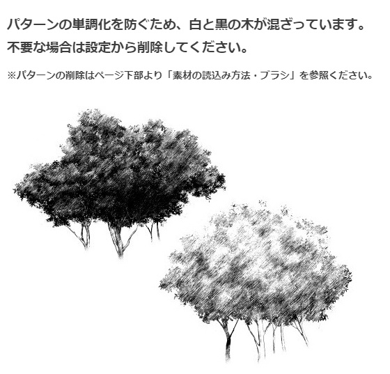 森ブラシ5種セット・コミスタクリスタ兼用素材