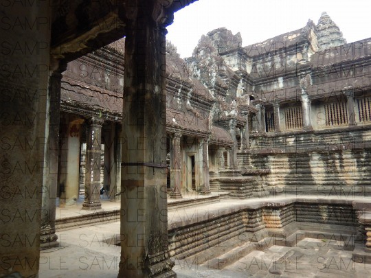 熱帯の古代遺跡:写真素材集