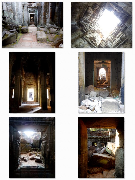 熱帯の古代遺跡:写真素材集