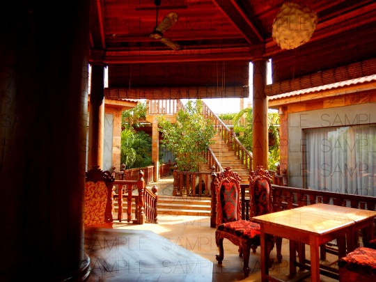 エキゾチックな洋館:写真素材集