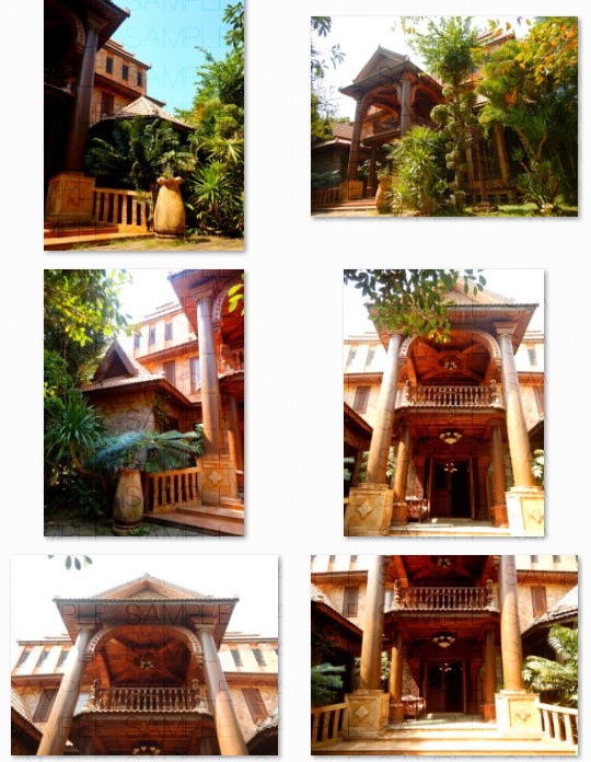 エキゾチックな洋館:写真素材集