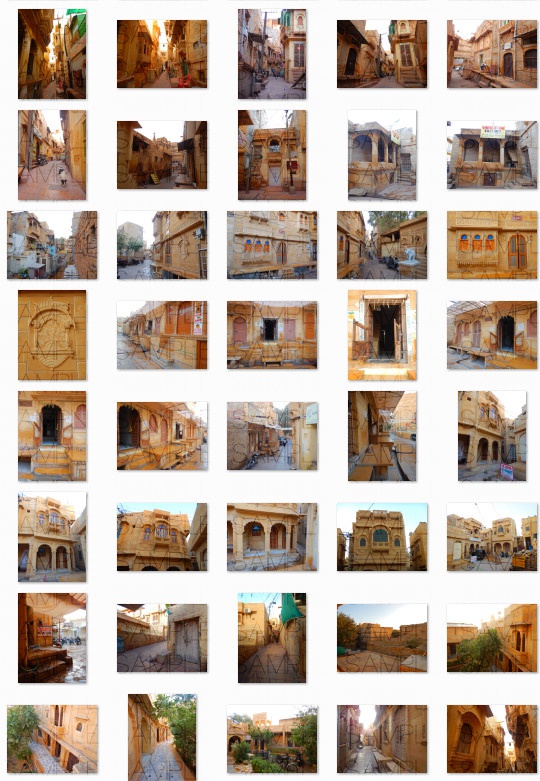 インド砂漠都市:写真素材集セット