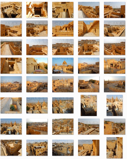 インド砂漠都市:写真素材集セット