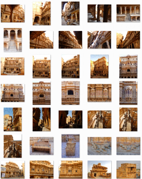 インド砂漠都市:写真素材集セット