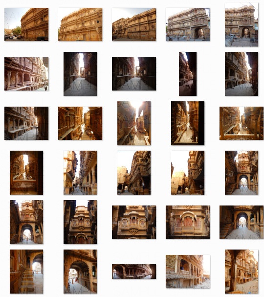 インド砂漠都市:写真素材集セット