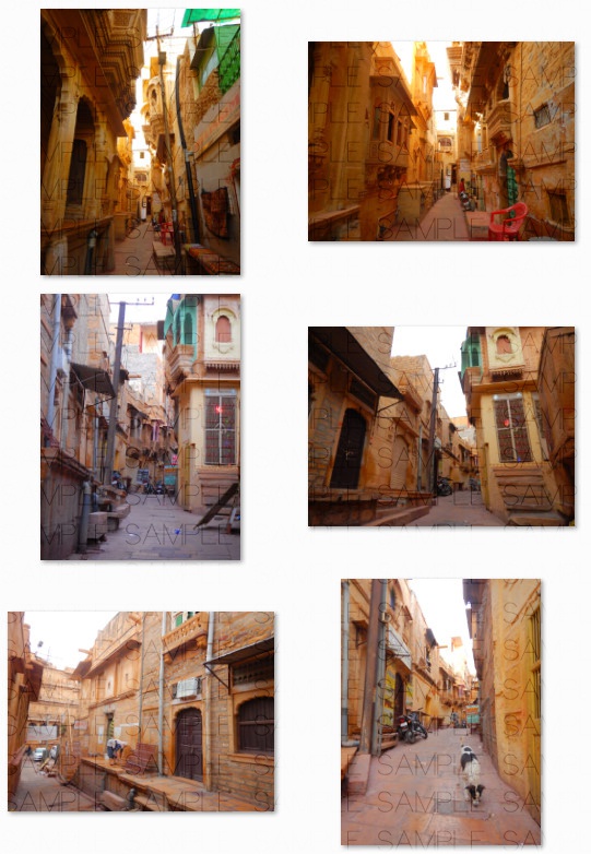 インド砂漠都市:写真素材集セット